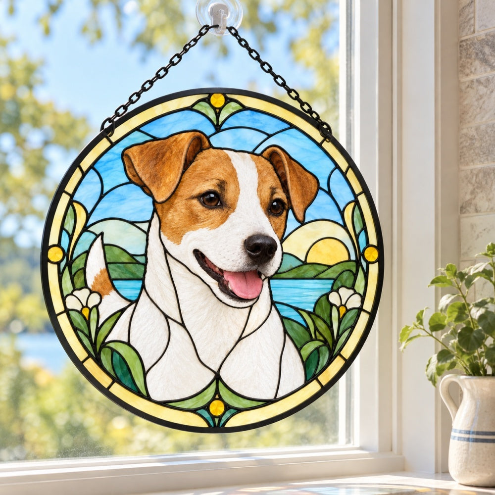 Stained Glass Suncatcher – Jack Russell Terrier