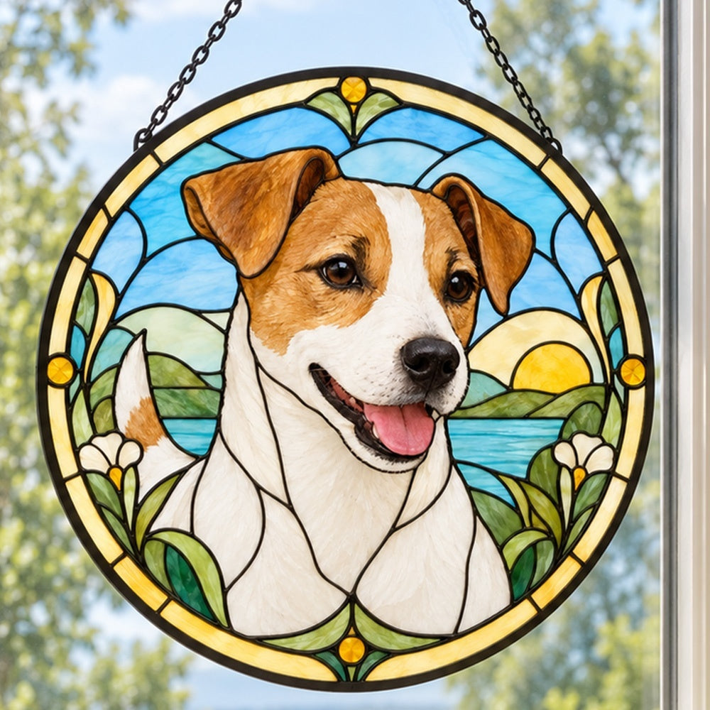 Stained Glass Suncatcher – Jack Russell Terrier