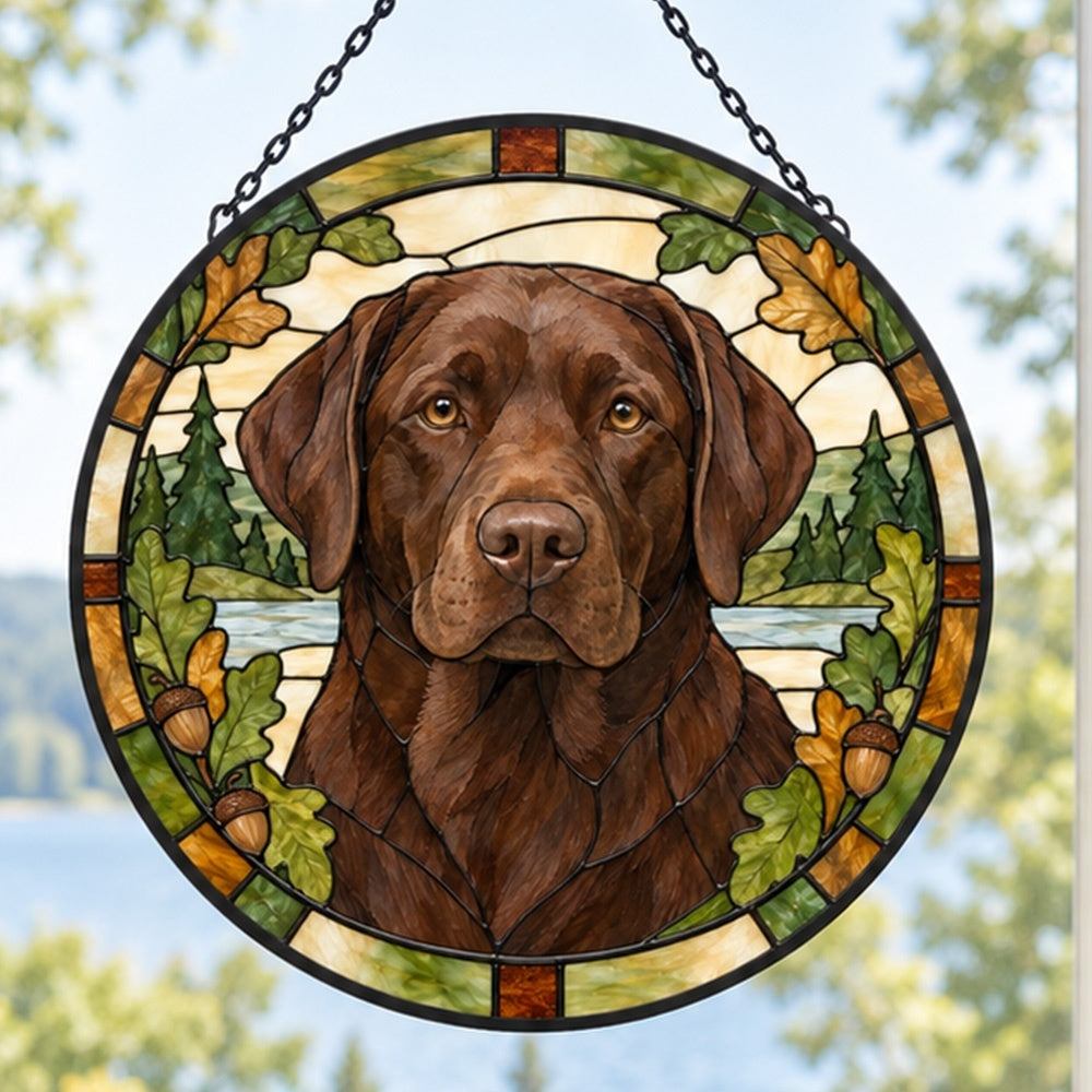Stained Glass Suncatcher – Labrador