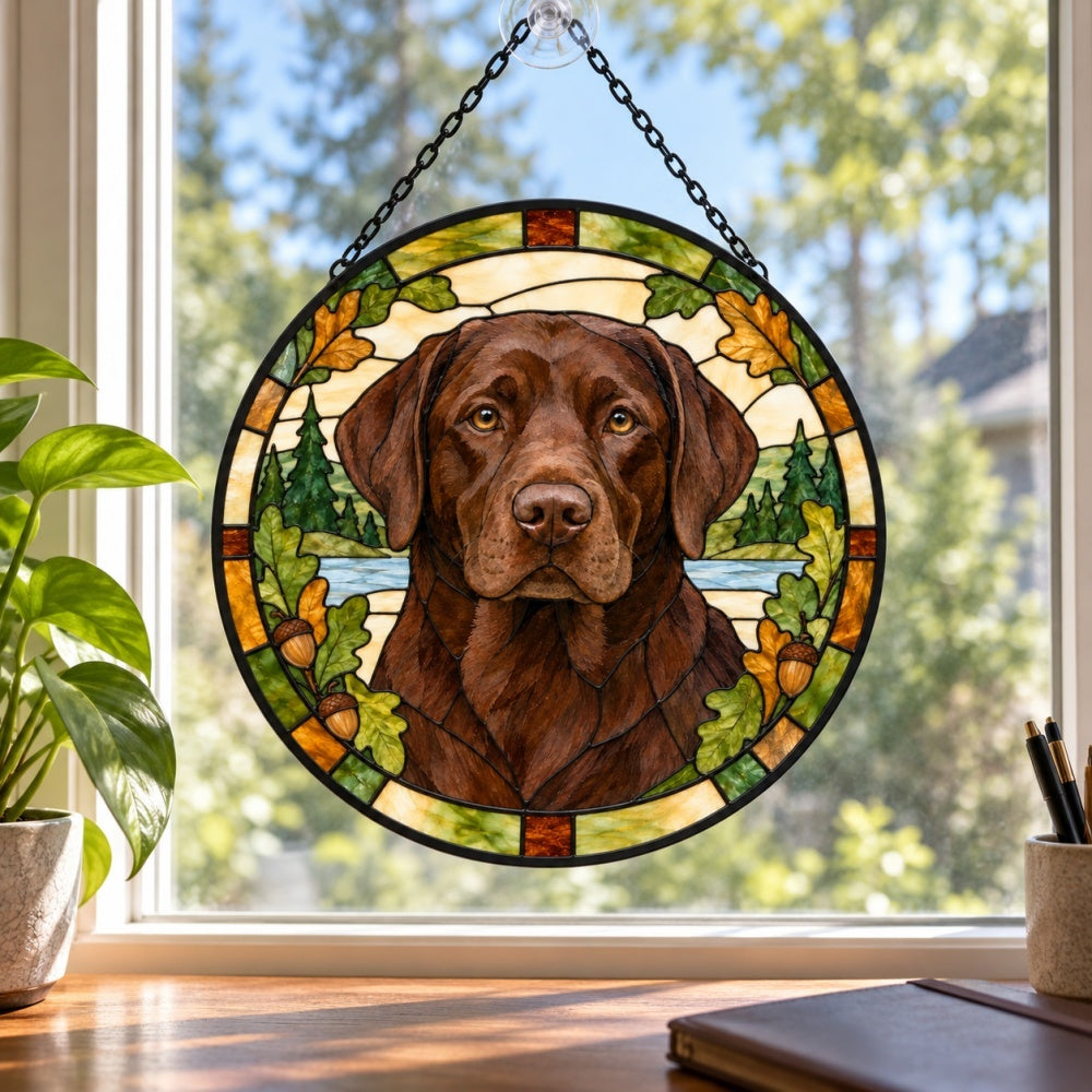 Stained Glass Suncatcher – Labrador