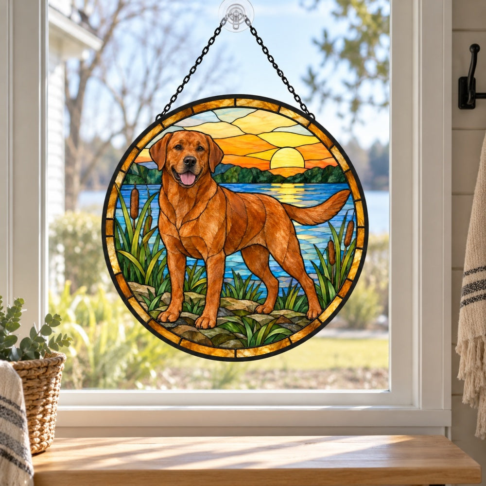 Stained Glass Suncatcher – Labrador