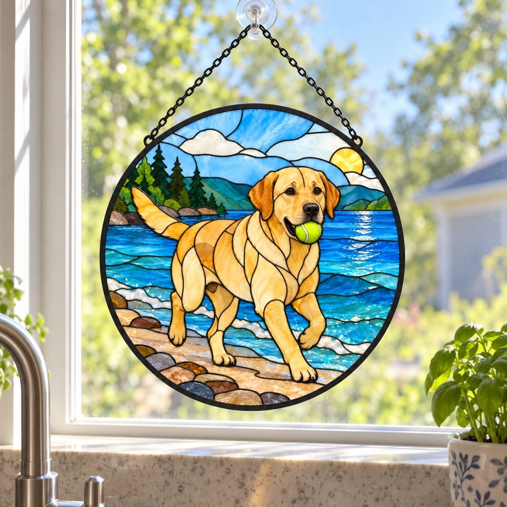 Stained Glass Suncatcher – Labrador