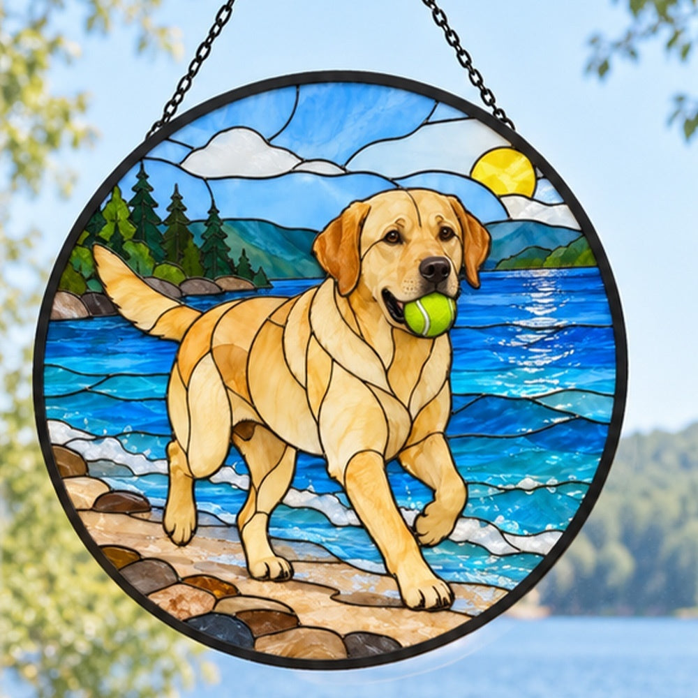 Stained Glass Suncatcher – Labrador