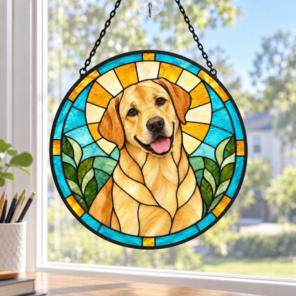 Stained Glass Suncatcher – Labrador