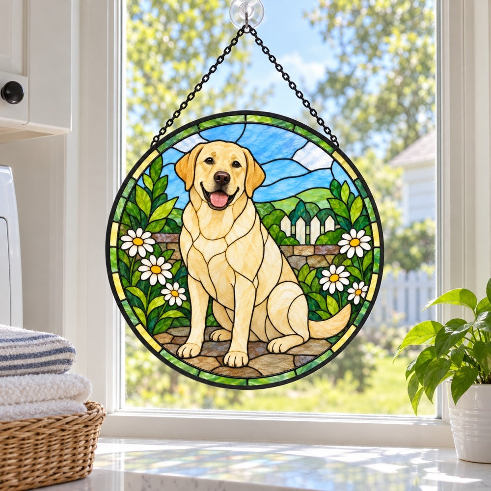 Stained Glass Suncatcher – Labrador