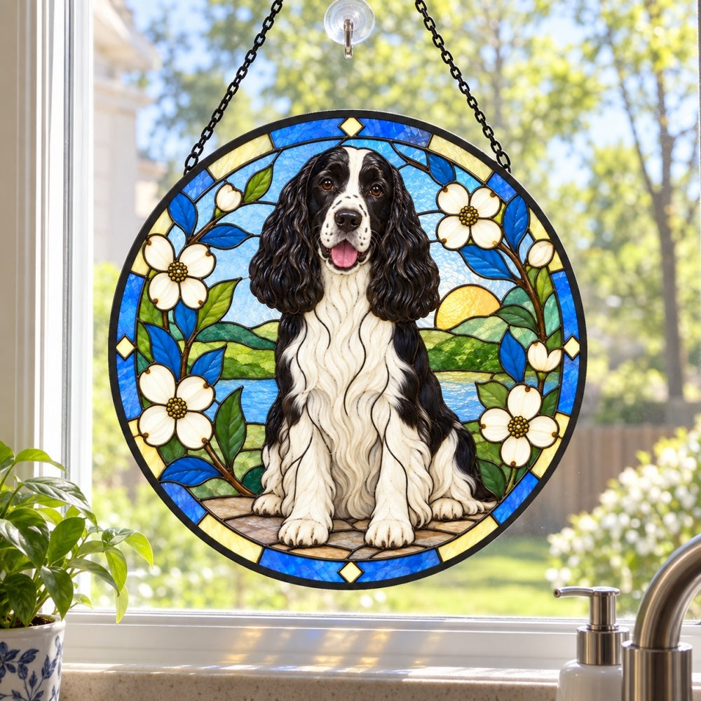 Stained Glass Suncatcher – Springer Spaniel