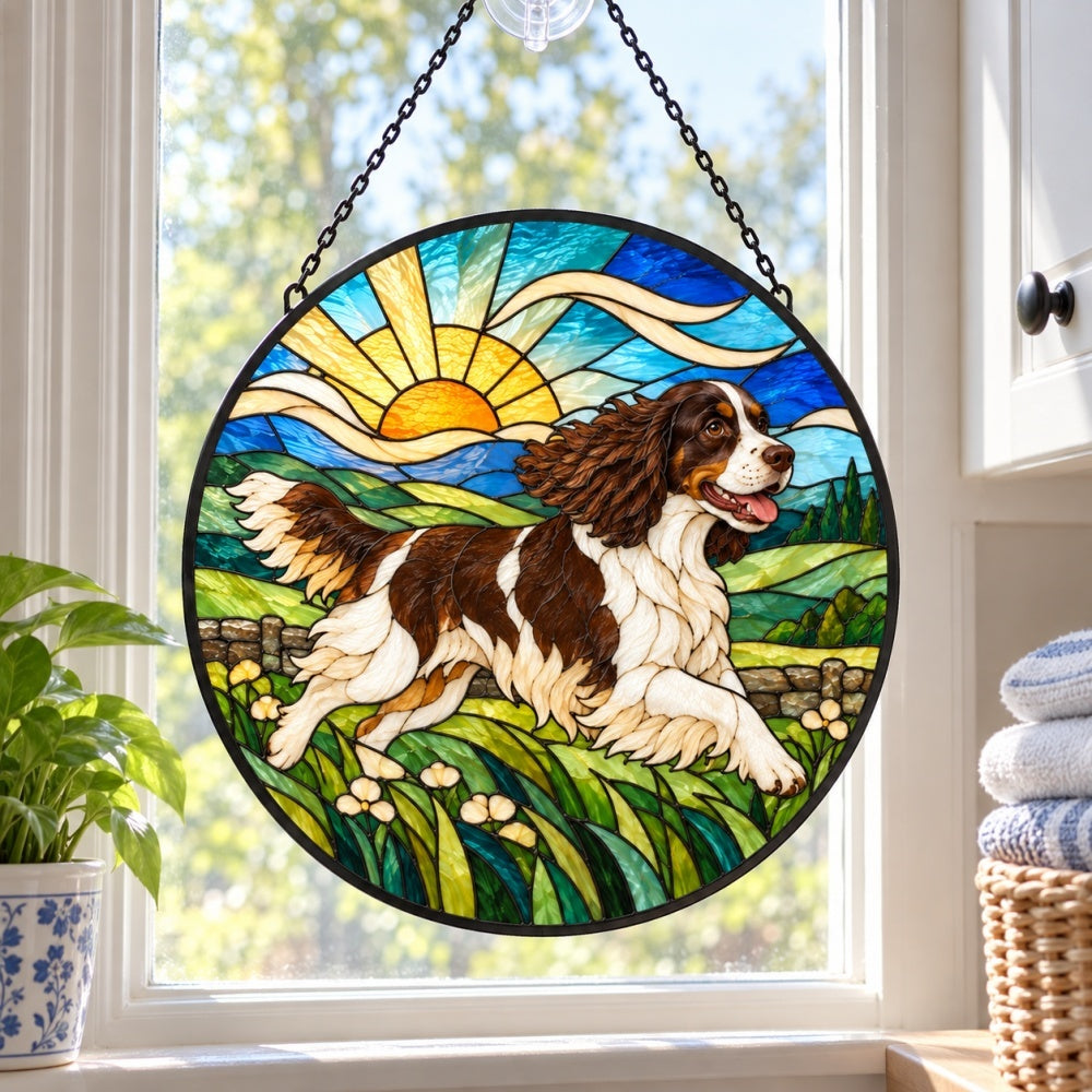 Stained Glass Suncatcher – Springer Spaniel