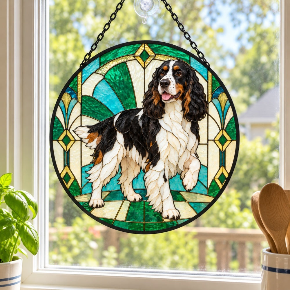 Stained Glass Suncatcher – Springer Spaniel