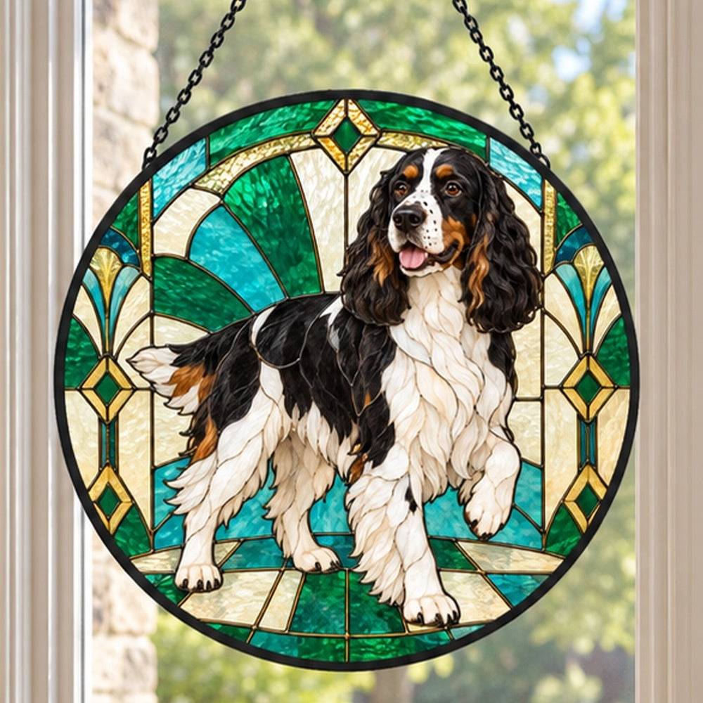 Stained Glass Suncatcher – Springer Spaniel