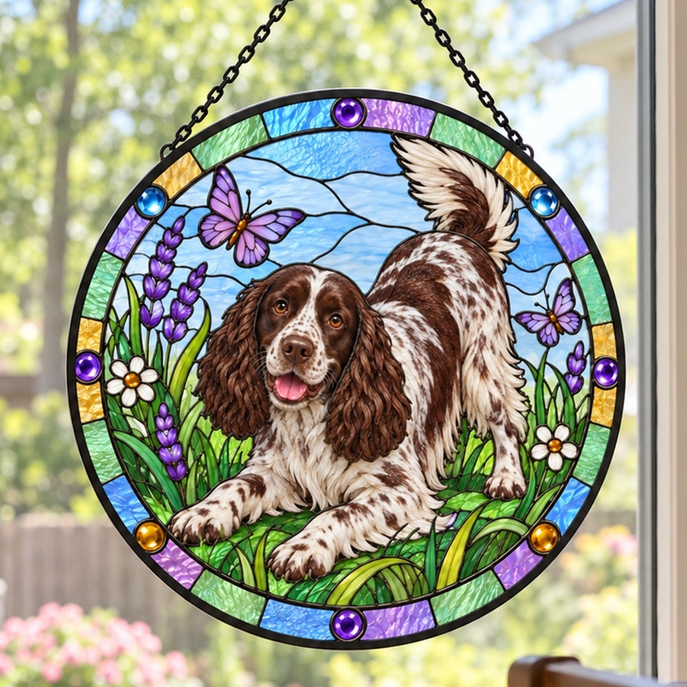 Stained Glass Suncatcher – Springer Spaniel