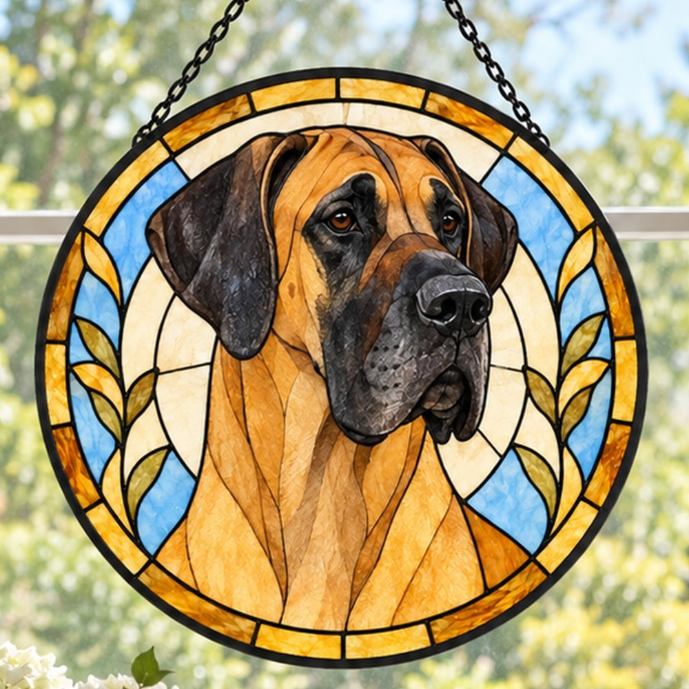 Stained Glass Suncatcher – Great Dane