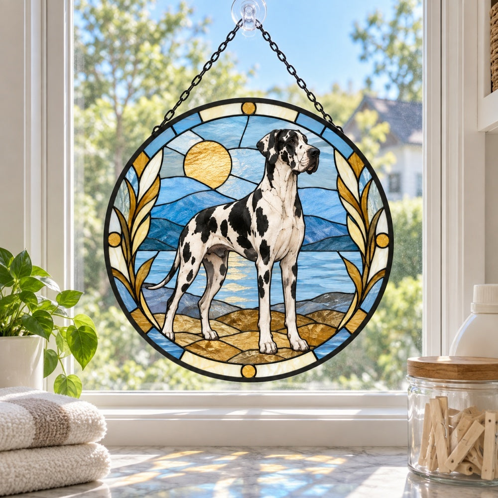 Stained Glass Suncatcher – Great Dane