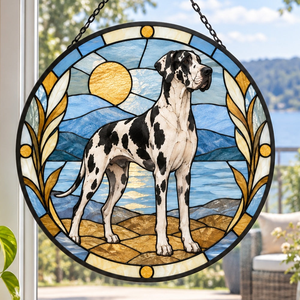Stained Glass Suncatcher – Great Dane