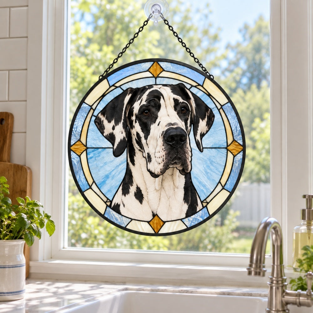 Stained Glass Suncatcher – Great Dane