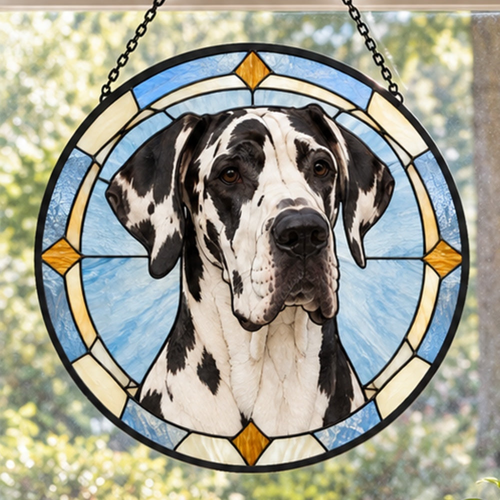 Stained Glass Suncatcher – Great Dane