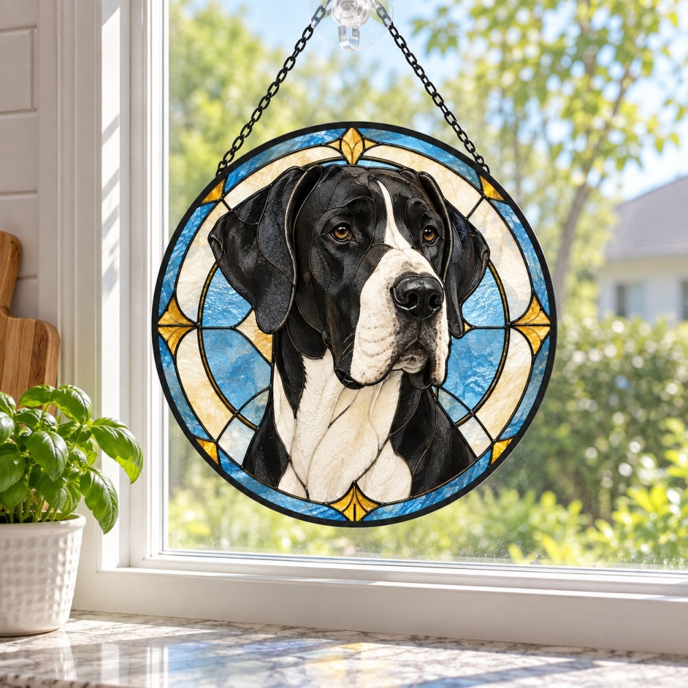 Stained Glass Suncatcher – Great Dane