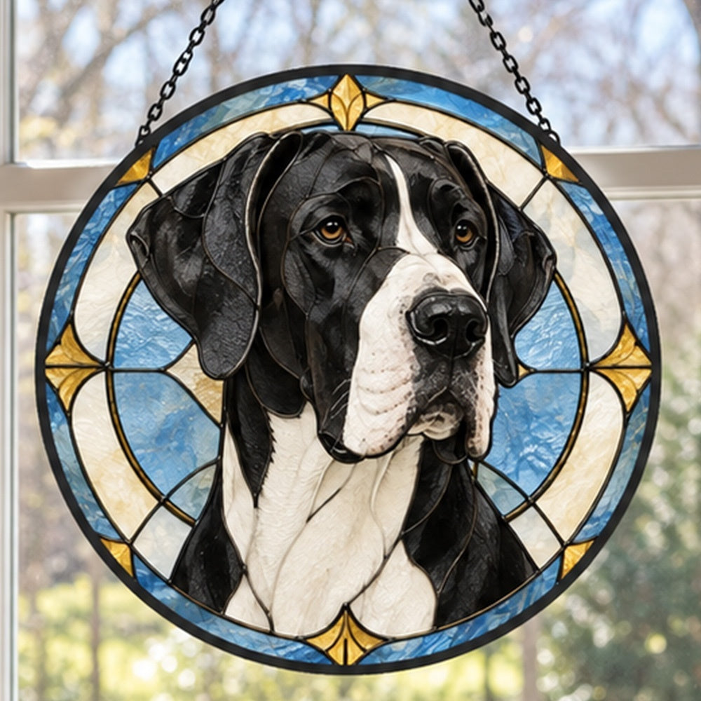 Stained Glass Suncatcher – Great Dane