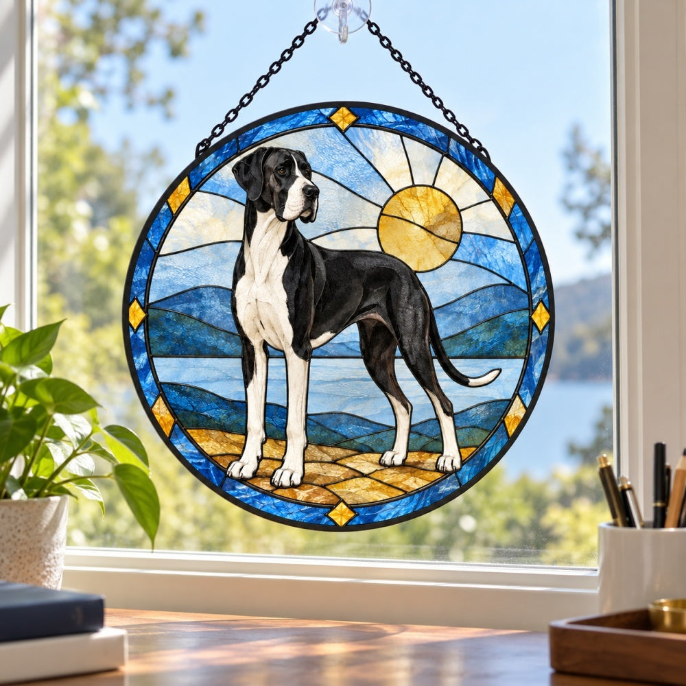 Stained Glass Suncatcher – Great Dane