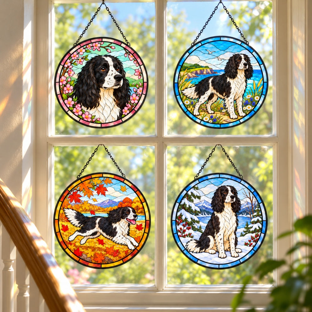 Stained Glass Suncatcher Set of 4 - Sprocker