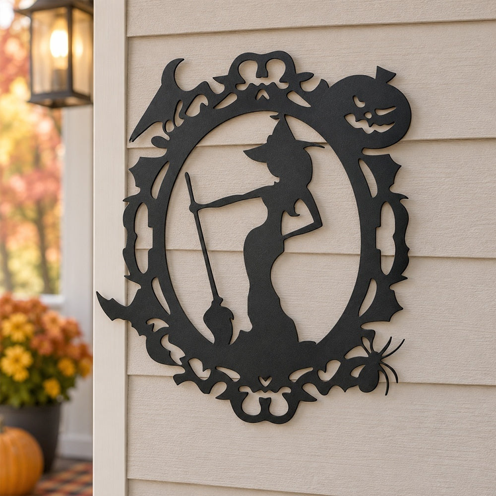 Metal Wall Art - Halloween Witch