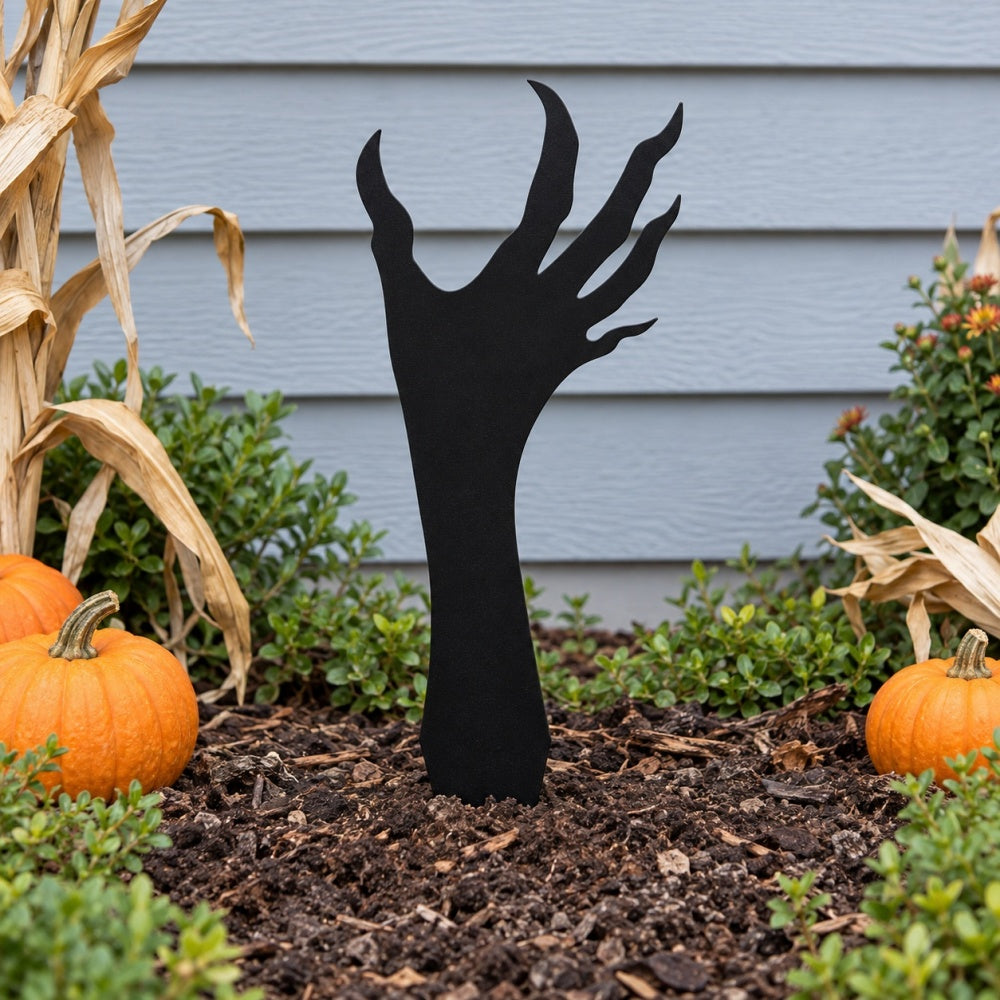 Metal Garden Stakes - Halloween Creepy Hands