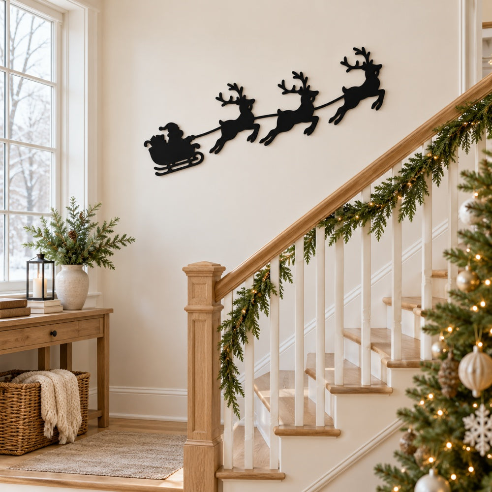 Metal Wall Art - Christmas Sleigh