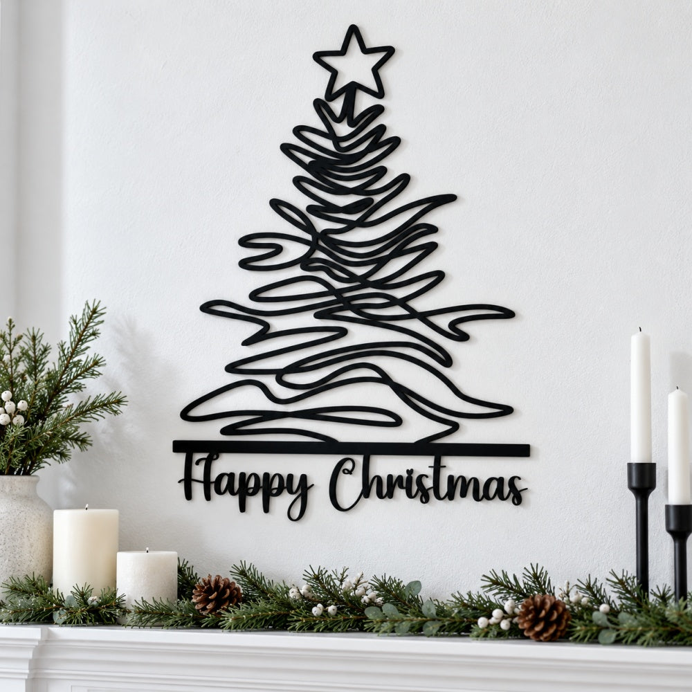 Metal Wall Art - Christmas Tree