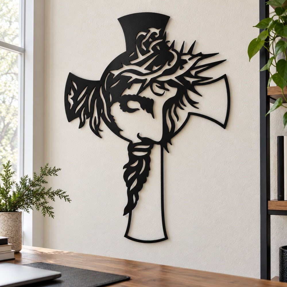 Metal Wall Art - Jesus Cross