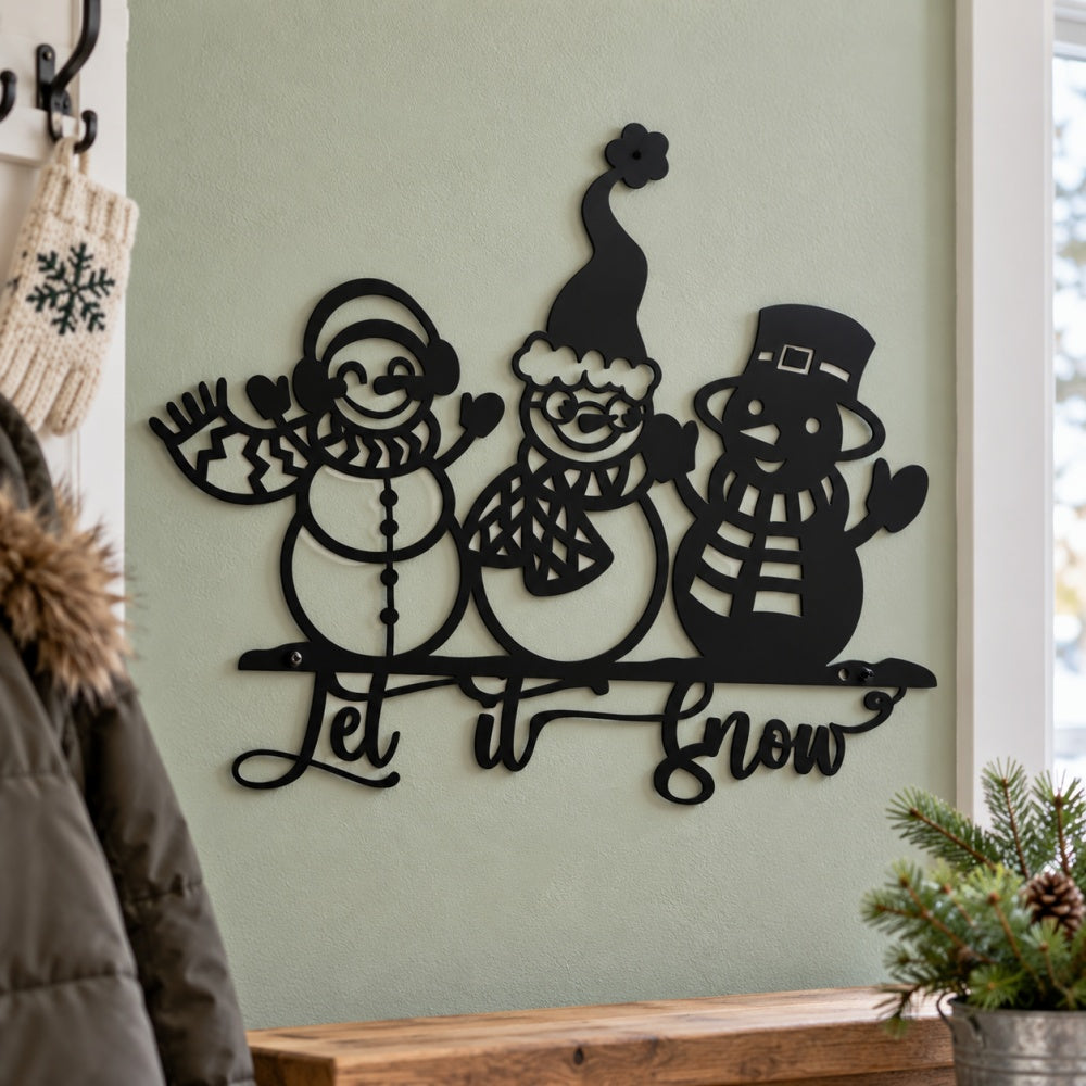 Metal Wall Art - Let It Snow