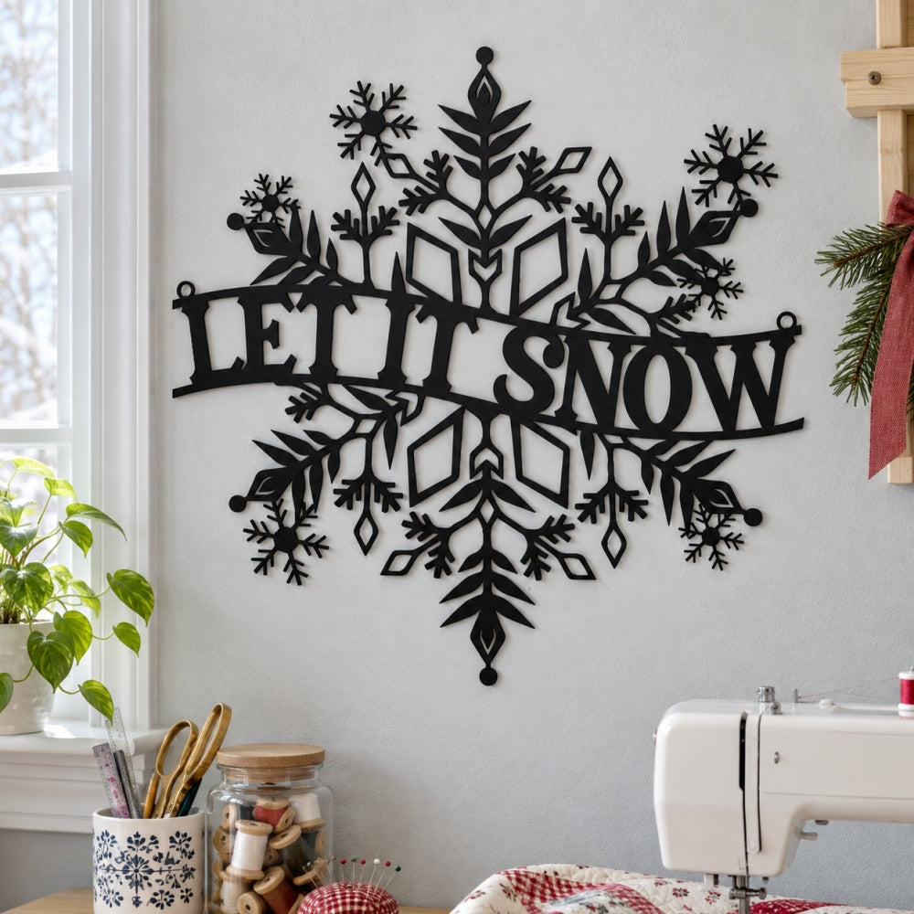 Metal Wall Art - Let It Snow