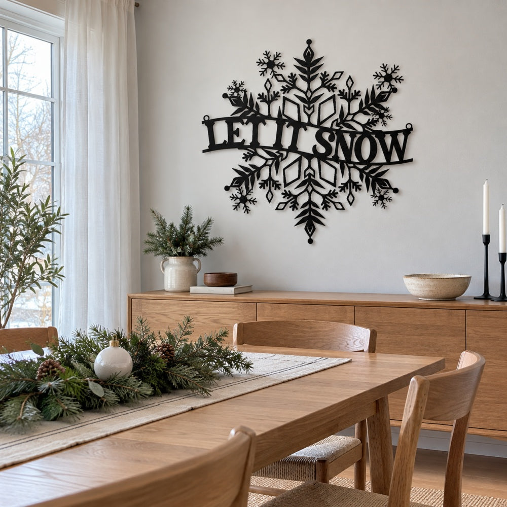 Metal Wall Art - Let It Snow