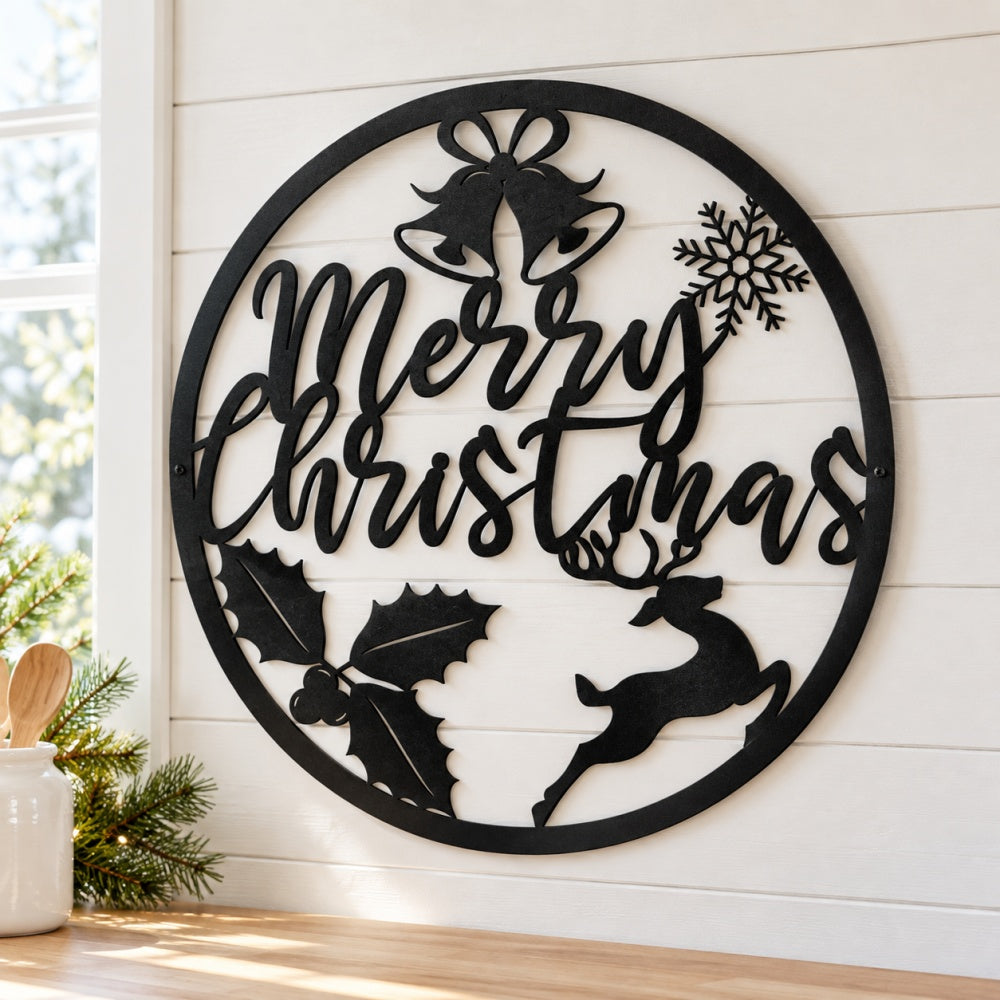 Metal Wall Art - Merry Christmas