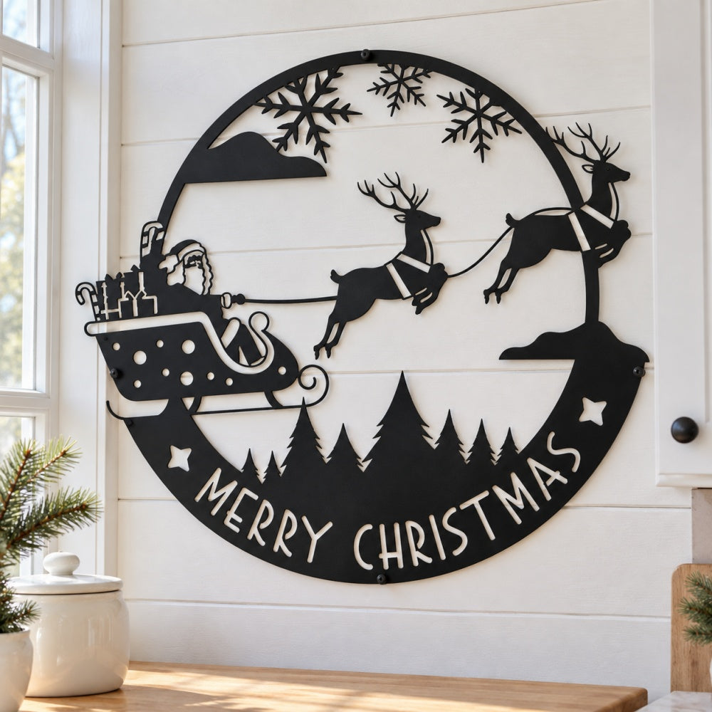 Metal Wall Art - Merry Christmas