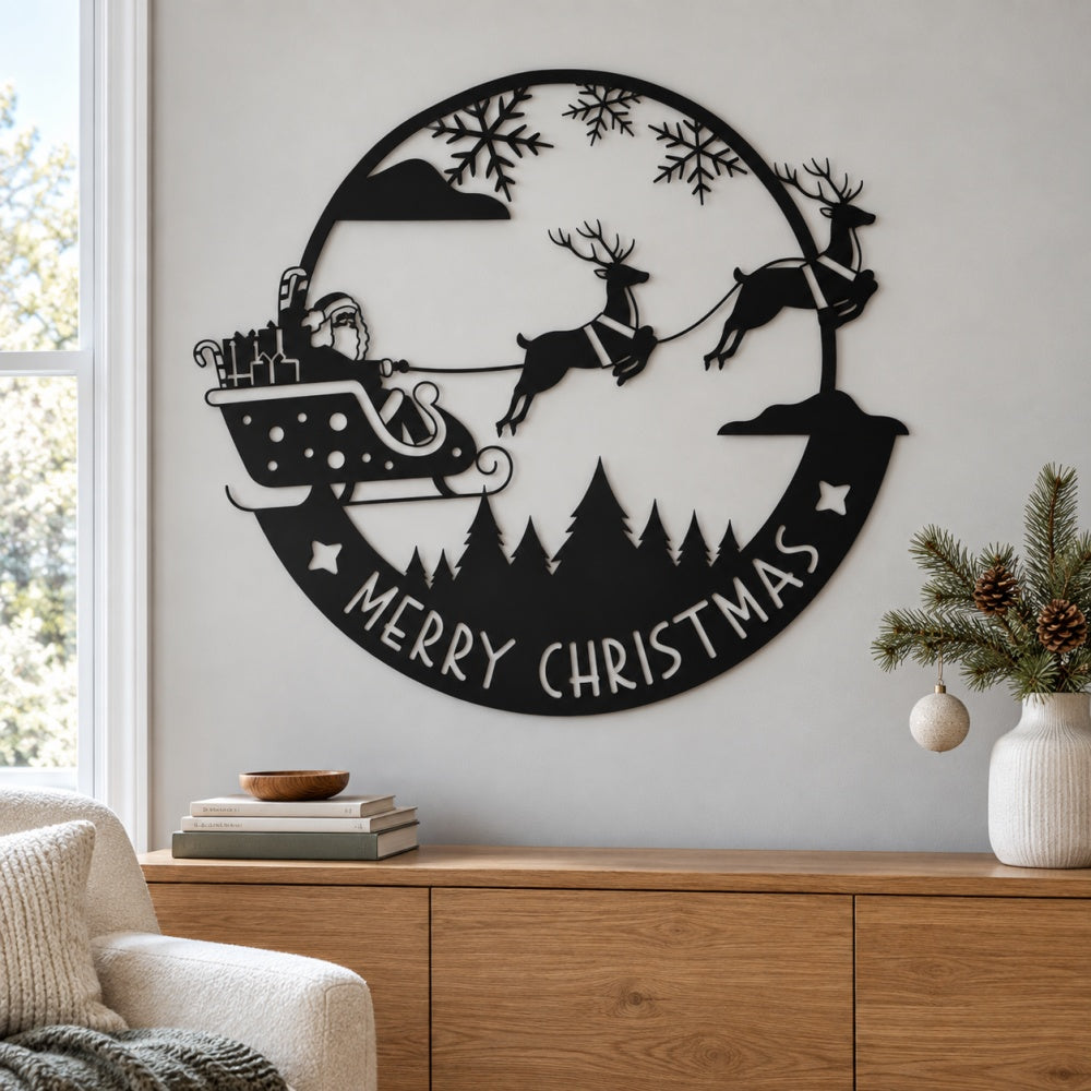 Metal Wall Art - Merry Christmas