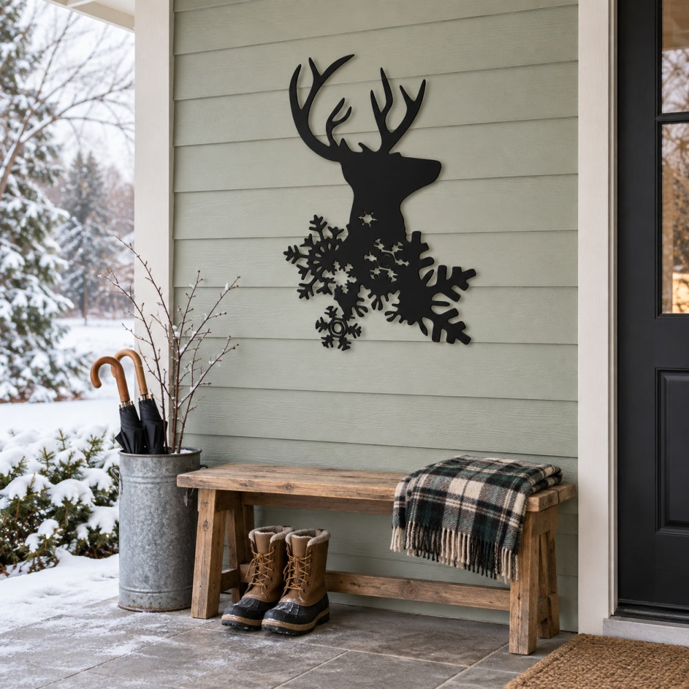 Metal Wall Art - Reindeer Head