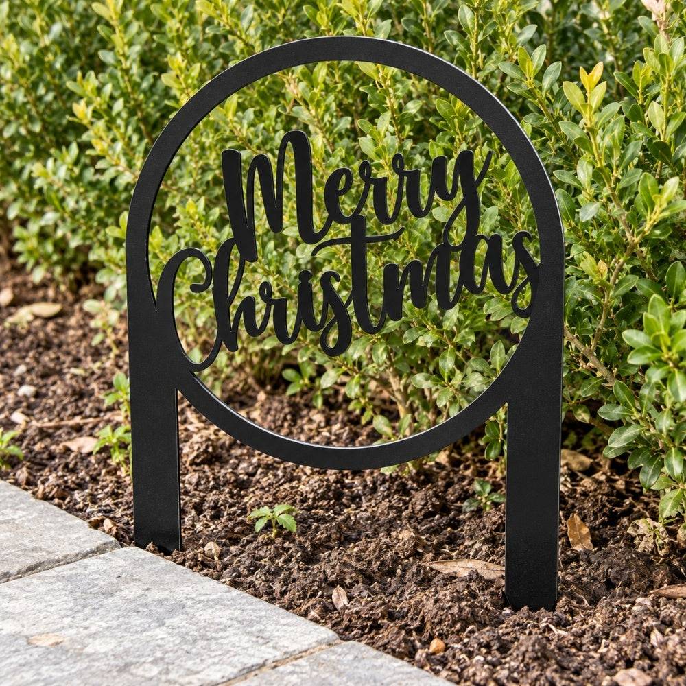 Metal Garden Stake – Merry Christmas