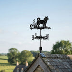Akita metal weather vane with directional arrows and mounting rod, outdoor roof and garden decoration