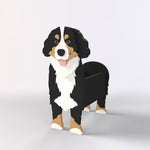 Full-body view of the Bernese Mountain Dog planter