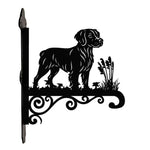 Brittany metal hanging basket bracket mounted on outdoor wall for plant decoration