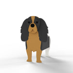 Full-body view of the Cavalier King Charles Spaniel dog planter.
