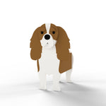 Full-body view of the Cavalier King Charles Spaniel dog planter.