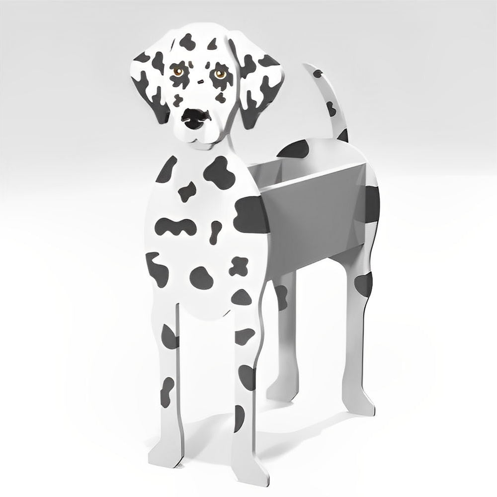 Dalmatian dog planter for pet lovers