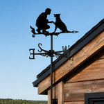 Dog Training metal weather vane with directional arrows and mounting rod, outdoor roof and garden decoration