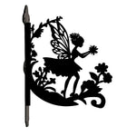 Flower fairy metal hanging basket bracket mounted on outdoor wall for plant decoration