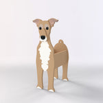 Full-body view of the Greyhound dog planter