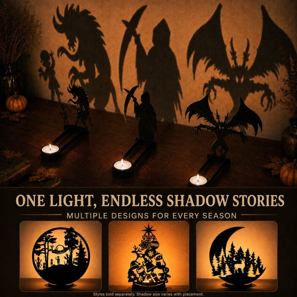 Halloween Metal Candle Holder Feature