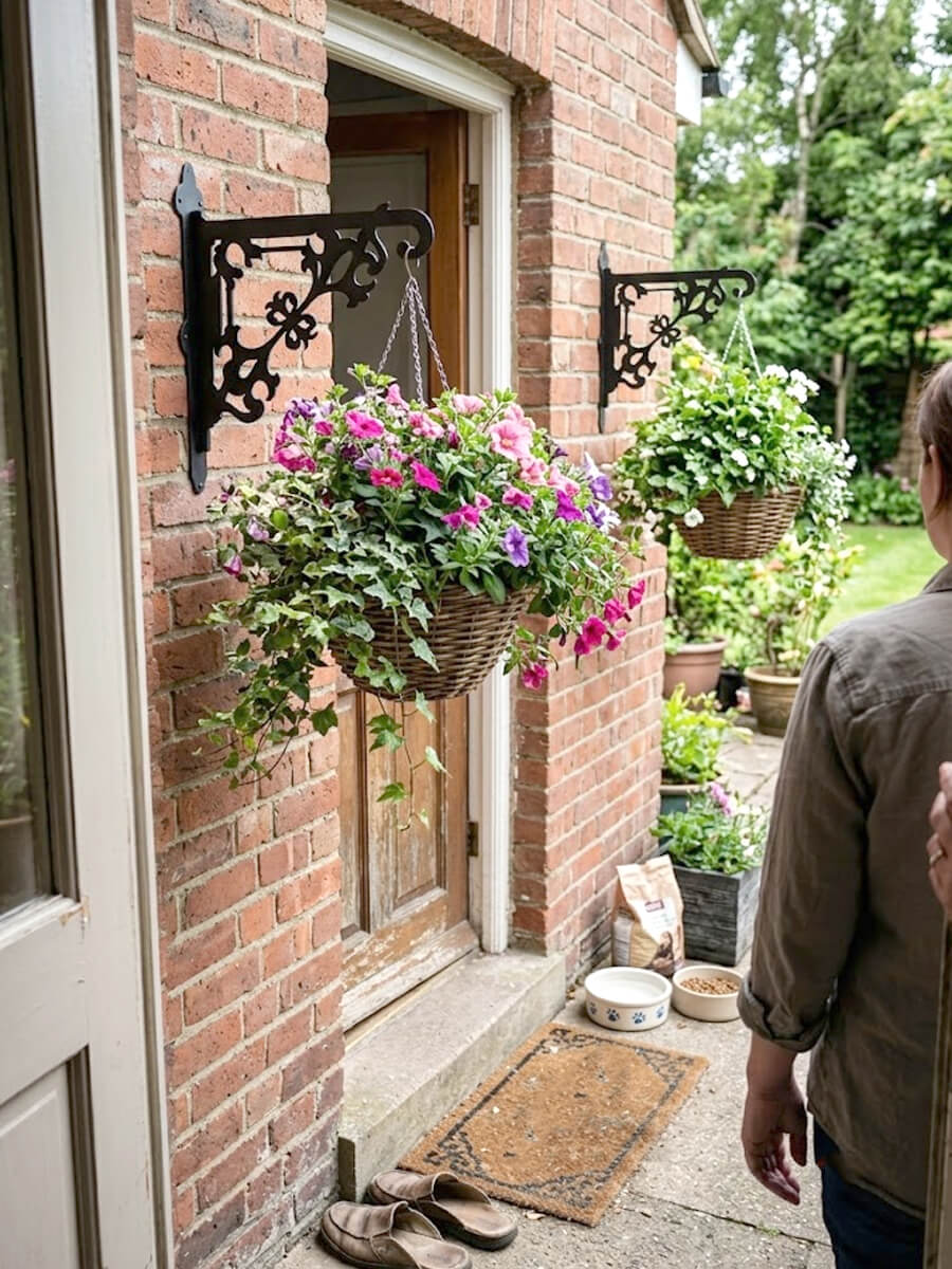 Hanging Basket Bracket Customer Photo