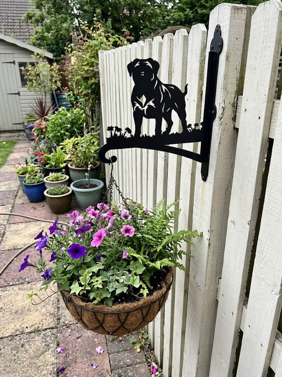 Hanging Basket Bracket Customer Photo