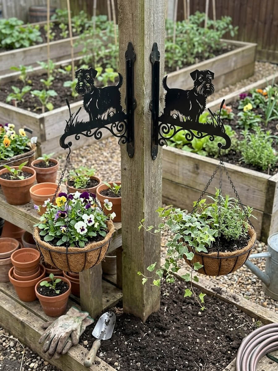 Hanging Basket Bracket Customer Photo