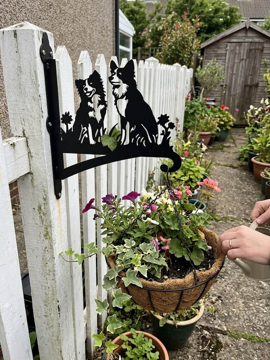 Hanging Basket Bracket Customer Photo